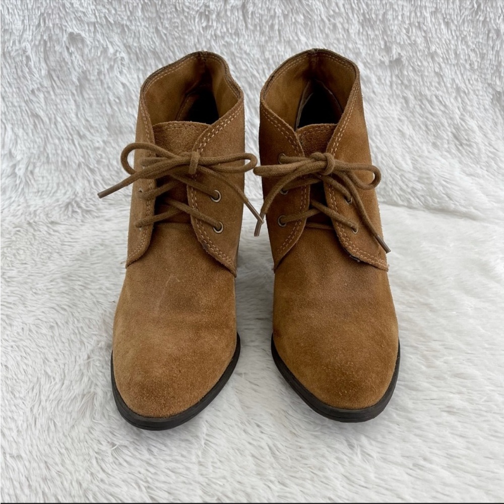 BCBGeneration Paxton Suede Lace Up Ankle Booties